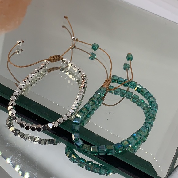 Two Weaved beaded bracelets - Picture 3 of 3